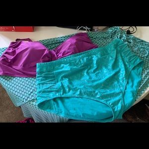 Torrid bathing suit and sarong